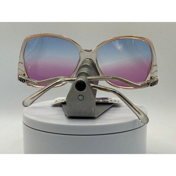 Vintage Oversize Sunglasses Drop Temple Style Sea Flame Lens Retro 80s Glasses - Picture 7 of 10